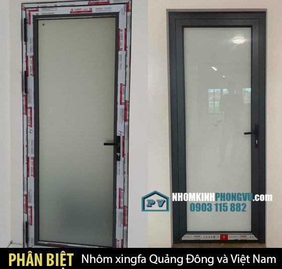 Tìm hiểu, phân biệt nhôm xingfa Nhập khẩu Quảng Đông và Nhôm Xingfa Việt Nam